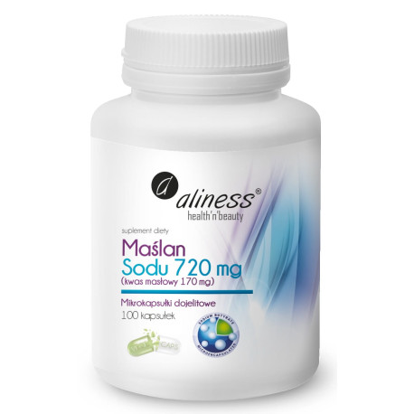 Maślan sodu 720 mg - Aliness- 100 kapsułek