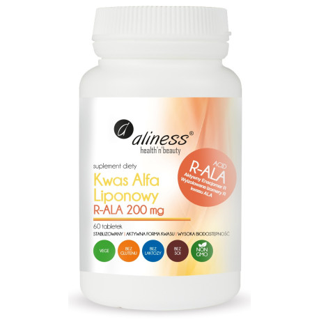 Kwas Alfa Liponowy 200 mg - Aliness - 60 tabletek | TCMsklep.pl