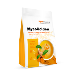 MycoGolden - napój bezkofeinowy wzbogacony Reishi i Ashwagandhą - MycoMedica