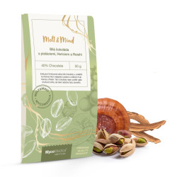 Biała czekolada z pistacjami, Reishi i Hericium - MycoMedica