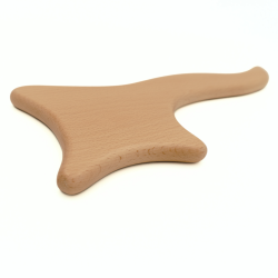 Przyrząd do masażu i drenażu limfatycznego z drewna bukowego