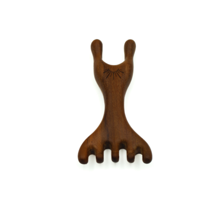 Przyrząd do Gua Sha z drewna do masażu - grabki - Wschód