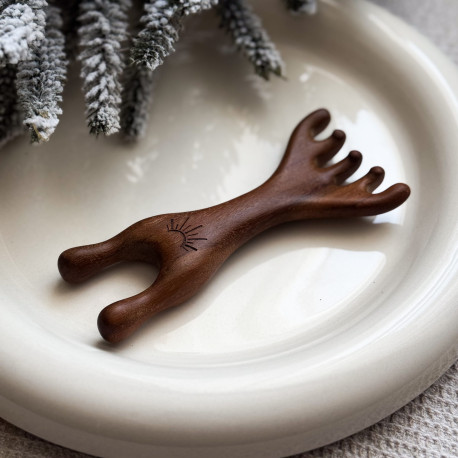 Przyrząd do Gua Sha z drewna do masażu - grabki - Wschód