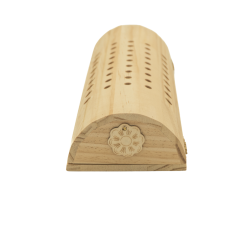 Półwałek drewniany do moksoterapii z pokrowcem – przyrząd do moksy TCM