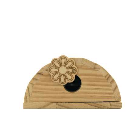 Półwałek drewniany do moksoterapii z pokrowcem – przyrząd do moksy TCM