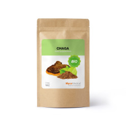 BIO Chaga w proszku - Suplement diety - MycoMedica - 100 g
