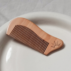 Grzebień z drewna do masażu głowy - Wschód - na porost włosów