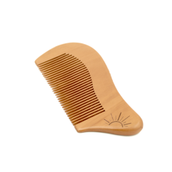 Grzebień z drewna do masażu głowy - Wschód - na porost włosów