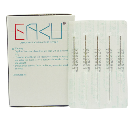 EAKU - 0,25 x 30 mm - 100 szt. - Igły do akupunktury pojedynczo pakowane