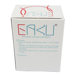 EAKU - 0,25 x 30 mm - 100 szt. - Igły do akupunktury pojedynczo pakowane