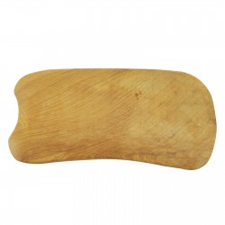 Płytka Gua Sha z drewna do masażu ciała, twarzy, scrapingu - prostokąt
