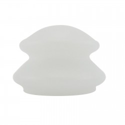 Bańki chińskie silikonowe do masażu i terapii - zestaw 4 baniek - mleczne