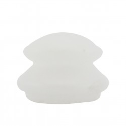 Bańki chińskie silikonowe do masażu i terapii - zestaw 4 baniek - mleczne