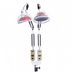 Podwójna lampa lecznicza TDP na poczerwień z zegarem elektronicznym