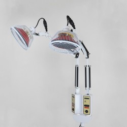 Podwójna lampa lecznicza TDP na poczerwień z zegarem elektronicznym