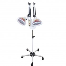 Podwójna lampa lecznicza TDP na poczerwień z zegarem elektronicznym